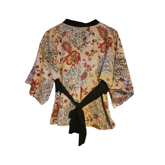 NWT Carole Little Blouse Size M 100% Silk Lining - Picture 2 of 11